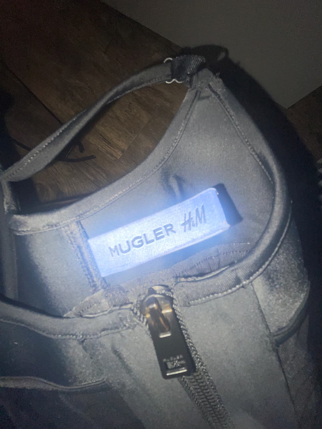Mugler 뮈글러 X h&m 매쉬 패널 코르셋 탑 상품이미지5
