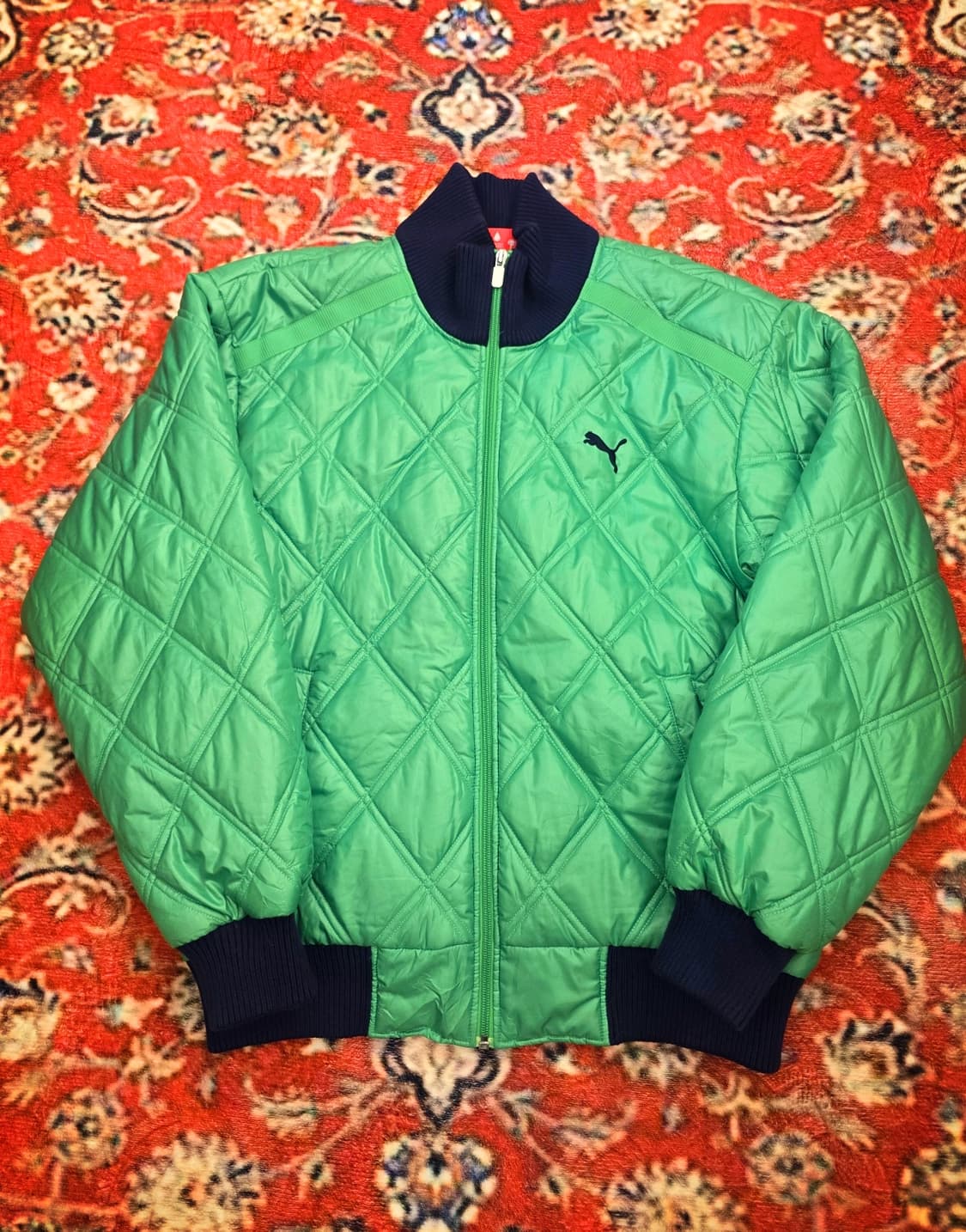 푸마(PUMA) 빈티지 퀼팅 봄버 재킷 상품이미지1