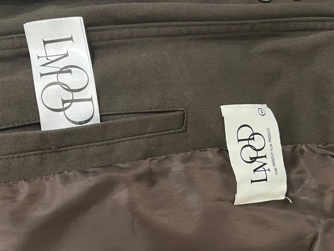 엘무드(LMOOD) 워크 포켓 치노 블루종 자켓 브라운 상품이미지6