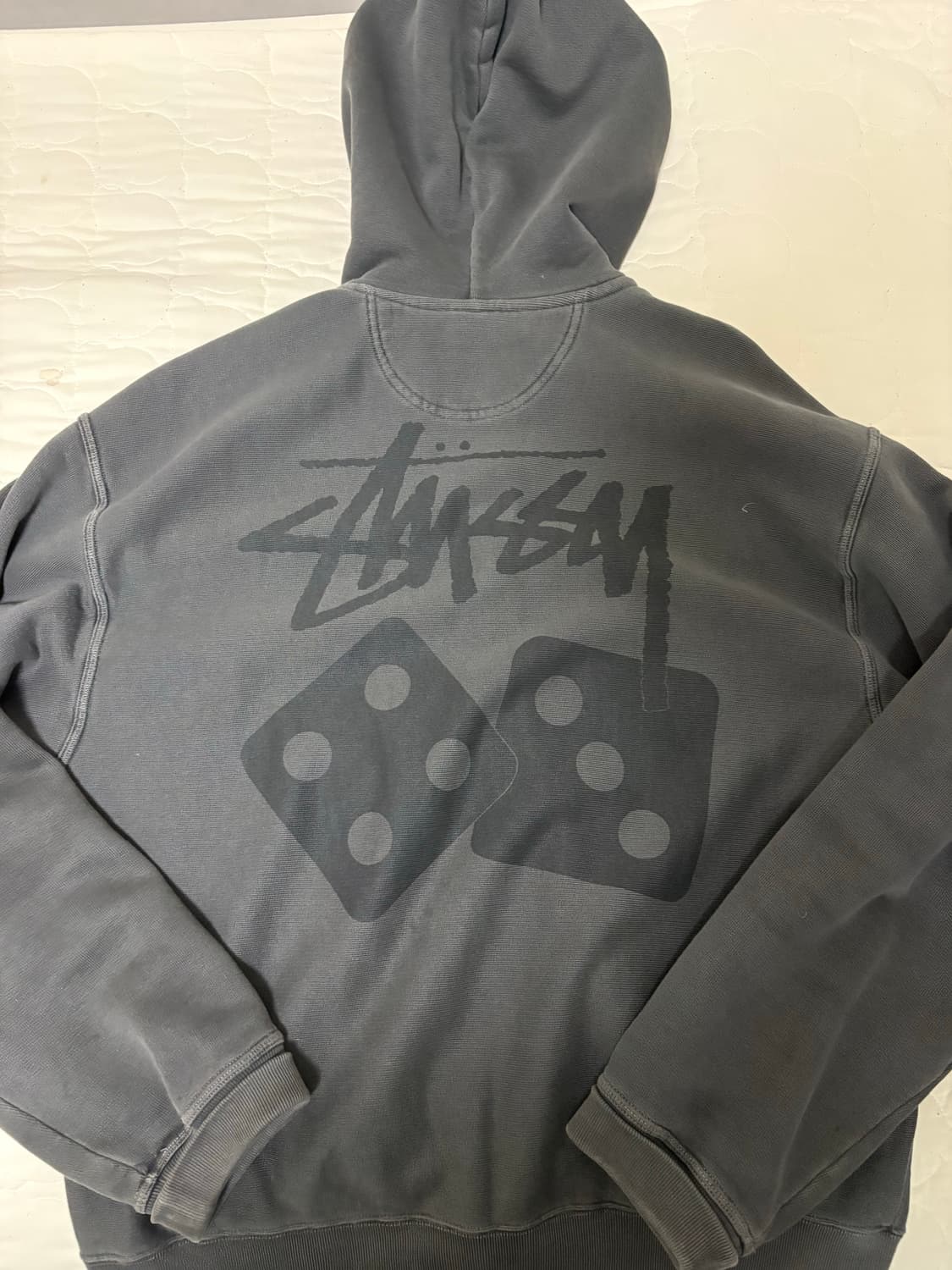 스투시 피그먼트 다이드 다이스 집 후드 블랙 xl 상품이미지2