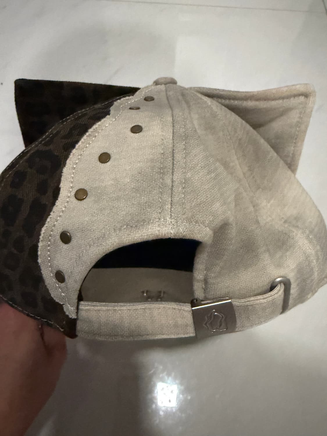 P.L.N. 오일스킨 아일릿 캡 상품이미지4