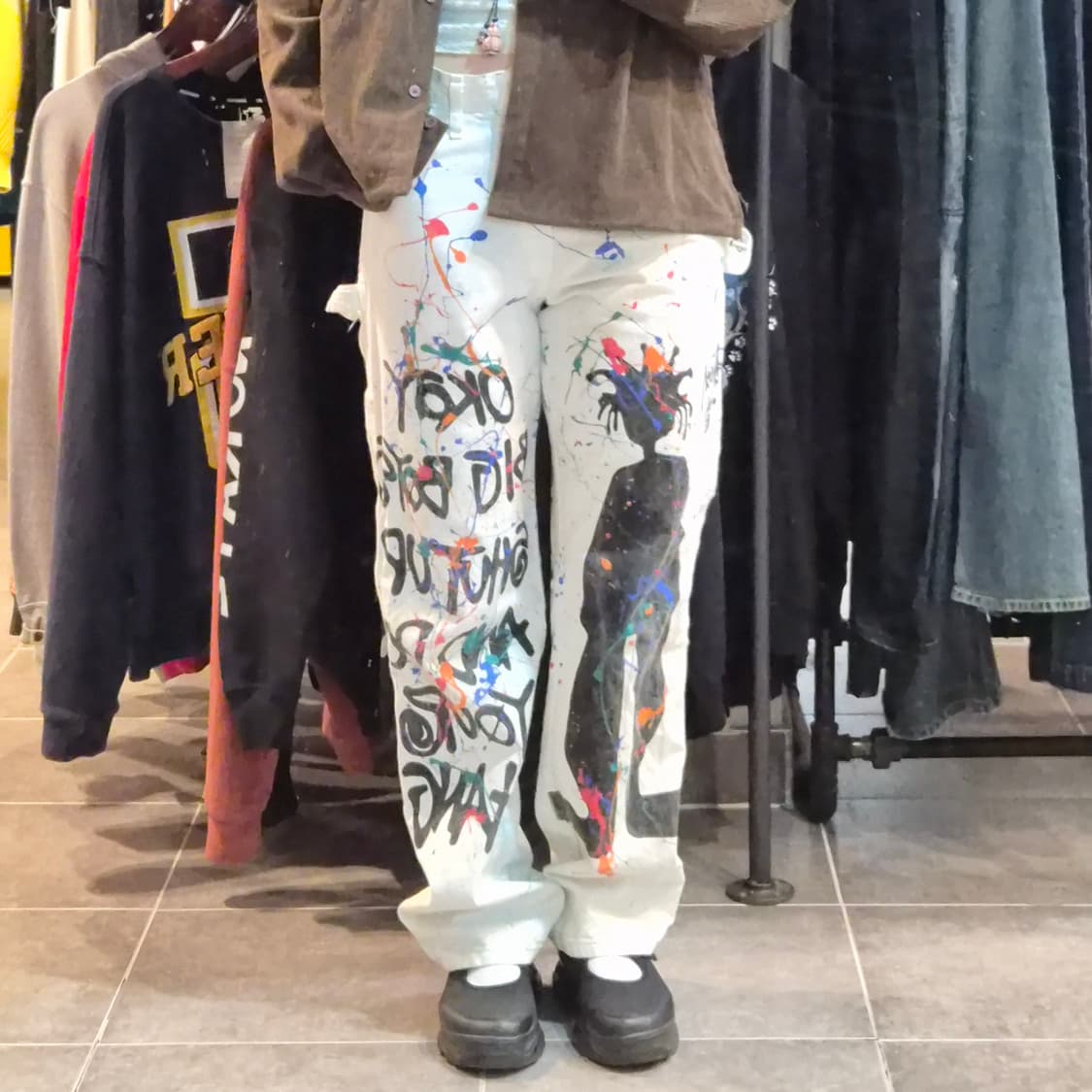 [NO.9] 디키즈 커스텀 화이트 팬츠 상품이미지1