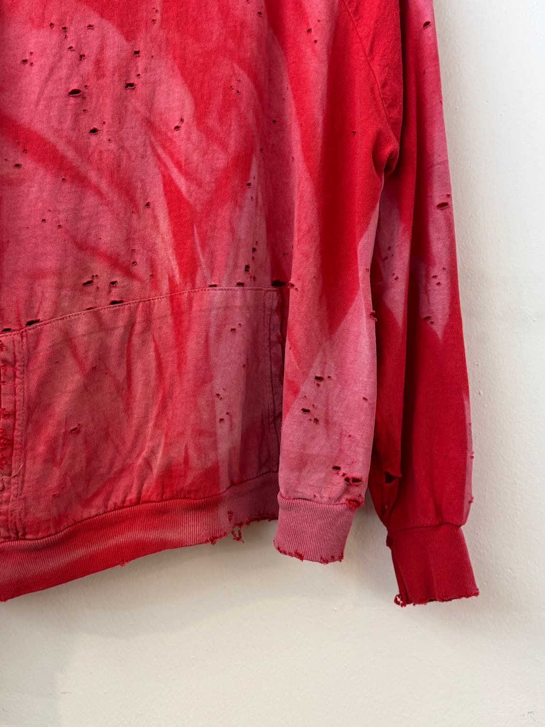 Sun bleached 80s light cotton hoodie 상품이미지5