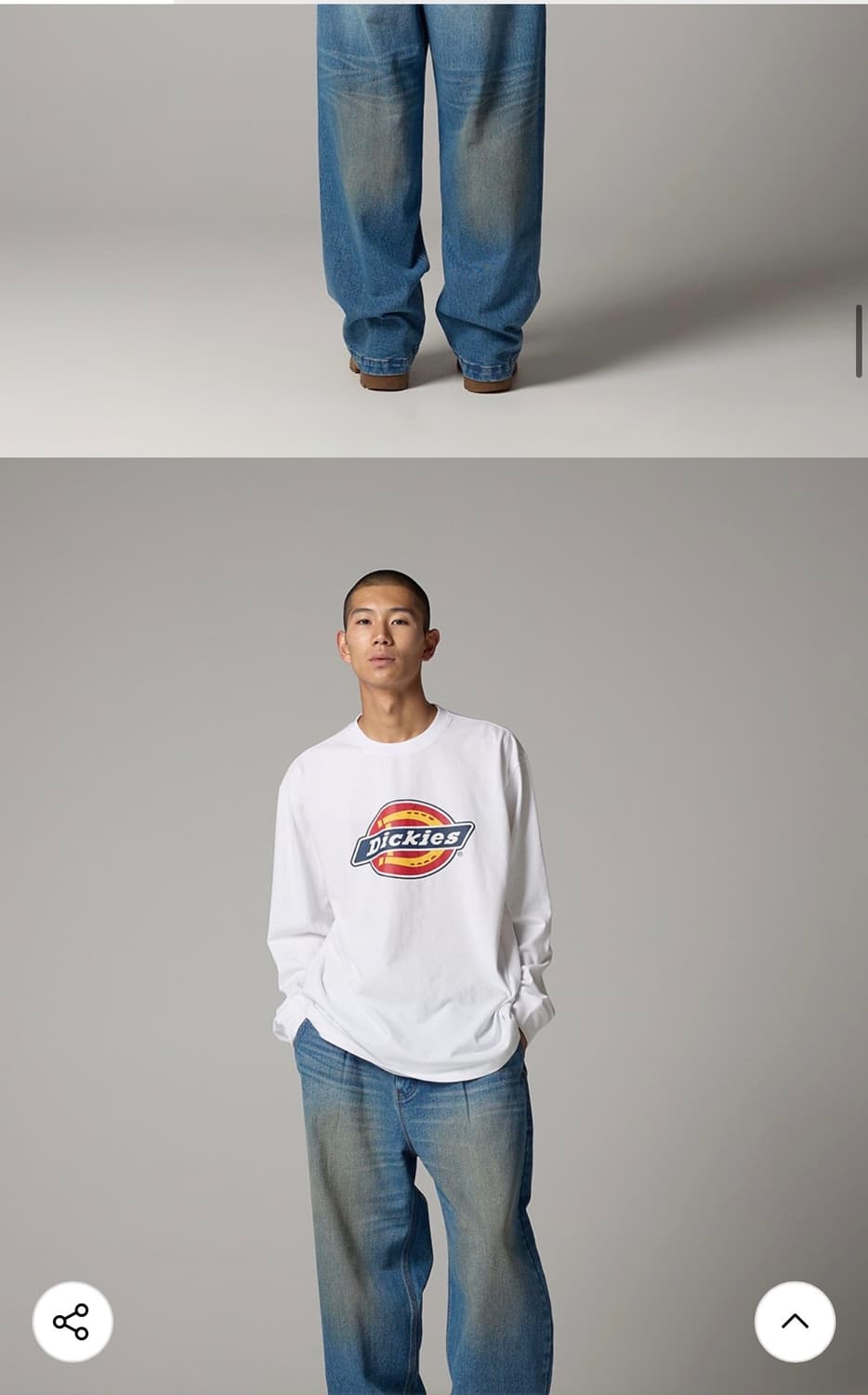 디키즈 워시드 와이드 데님 팬츠 상품이미지8