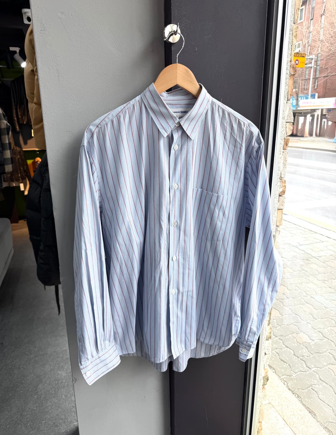 M/ 꼼데가르송 00s 포켓 스트라이프 코튼 셔츠 상품이미지3