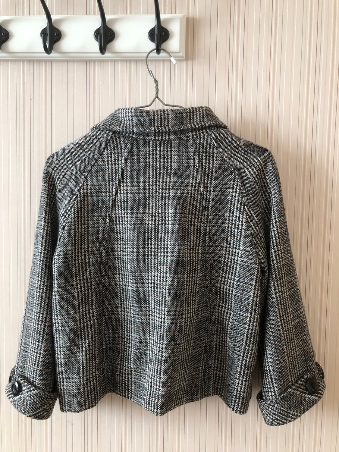 빈티지 체크 코트 상품이미지3