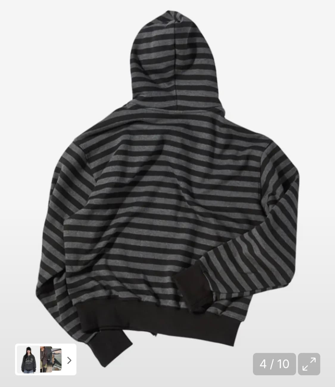 언타이틀 스트라이프 후드집업 상품이미지3