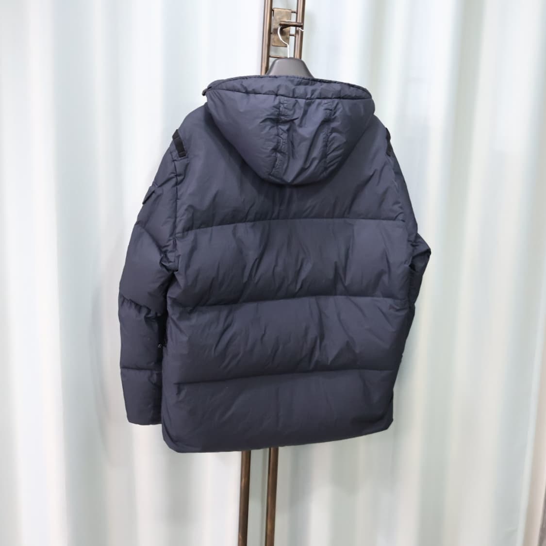 스톤아일랜드 크링클랩스 네이비 나일론 후드 패딩 XL/105 상품이미지8