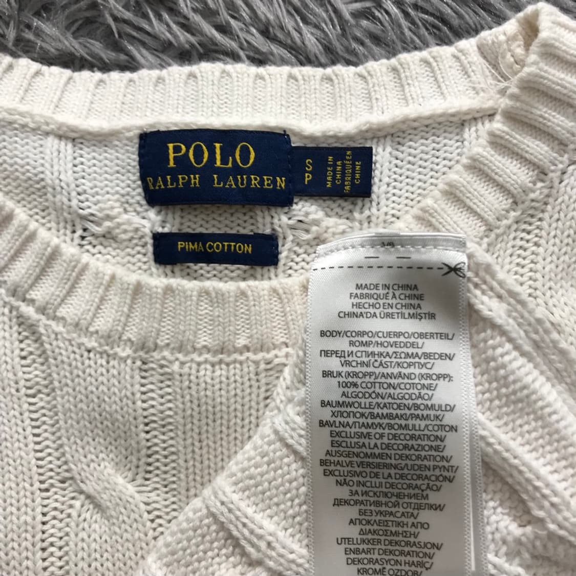 [여성 S] 폴로(POLO)랄프로렌 피마코튼 반팔 니트@135 상품이미지5