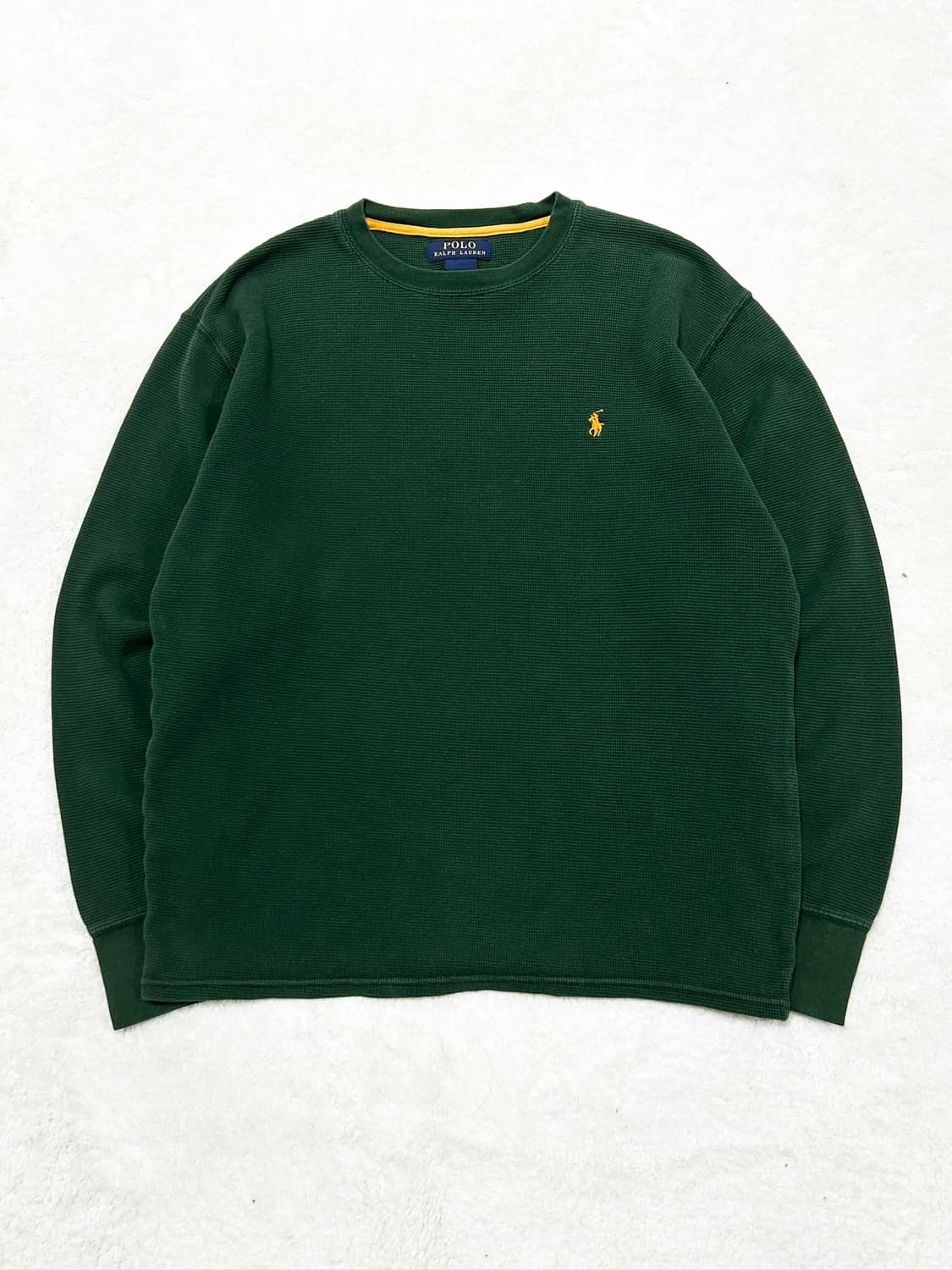 폴로 딥그린 와플 롱슬리브 상품이미지5