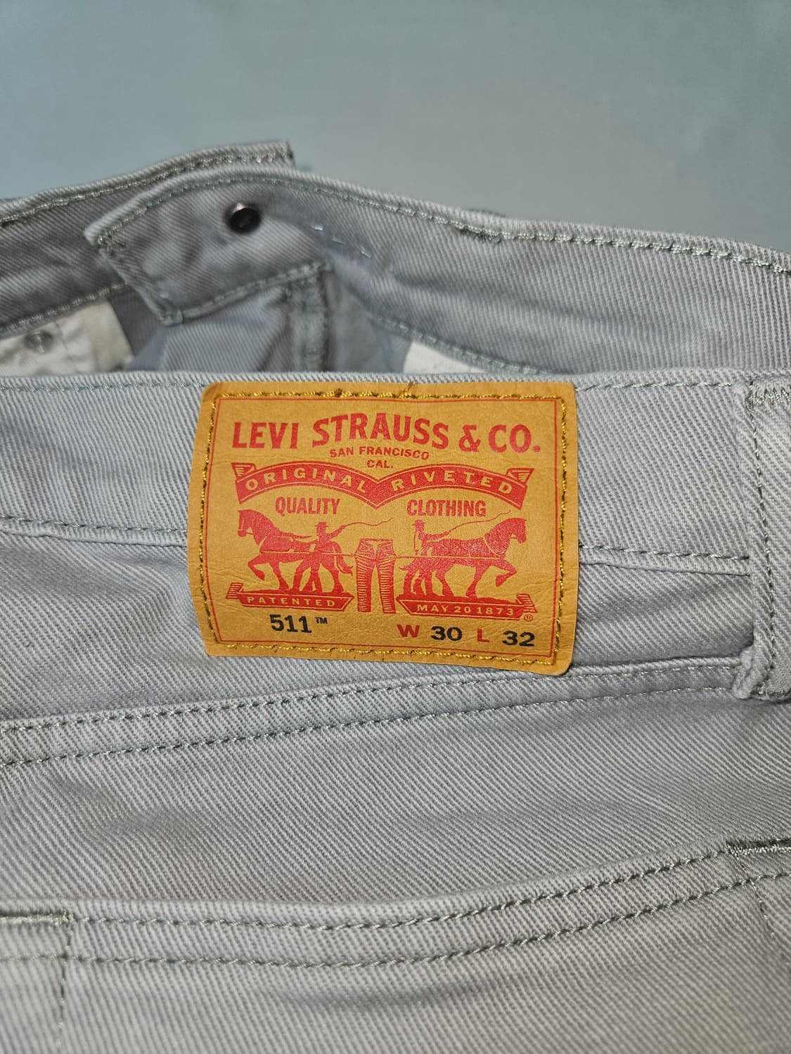 리바이스 511 화이트탭 그레이진 데님팬츠 바지 코튼 워크 30 상품이미지4