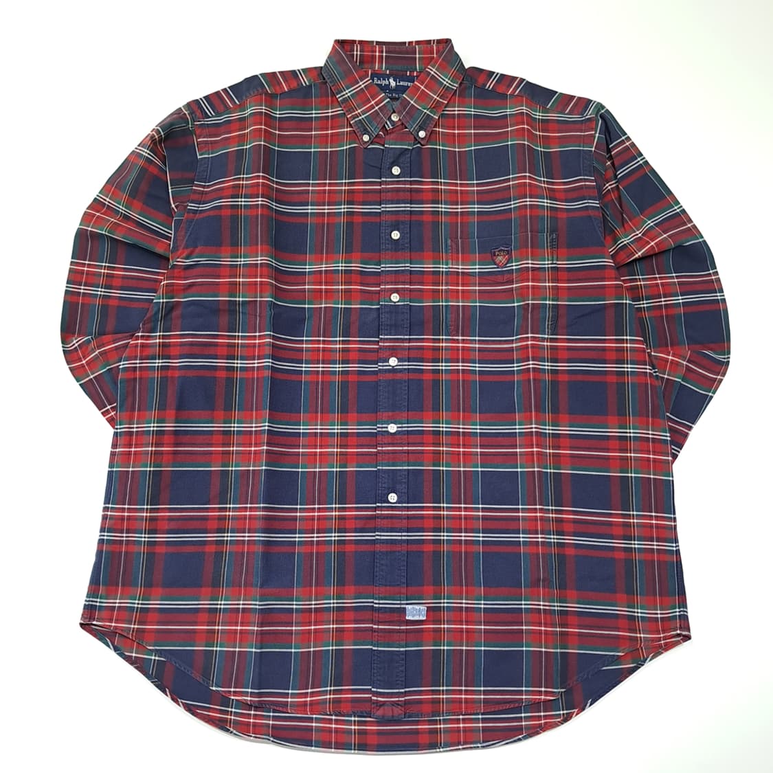 CL365 L 폴로 90s 코튼 빅셔츠 타탄체크 멀티 셔츠 남방 상품이미지1
