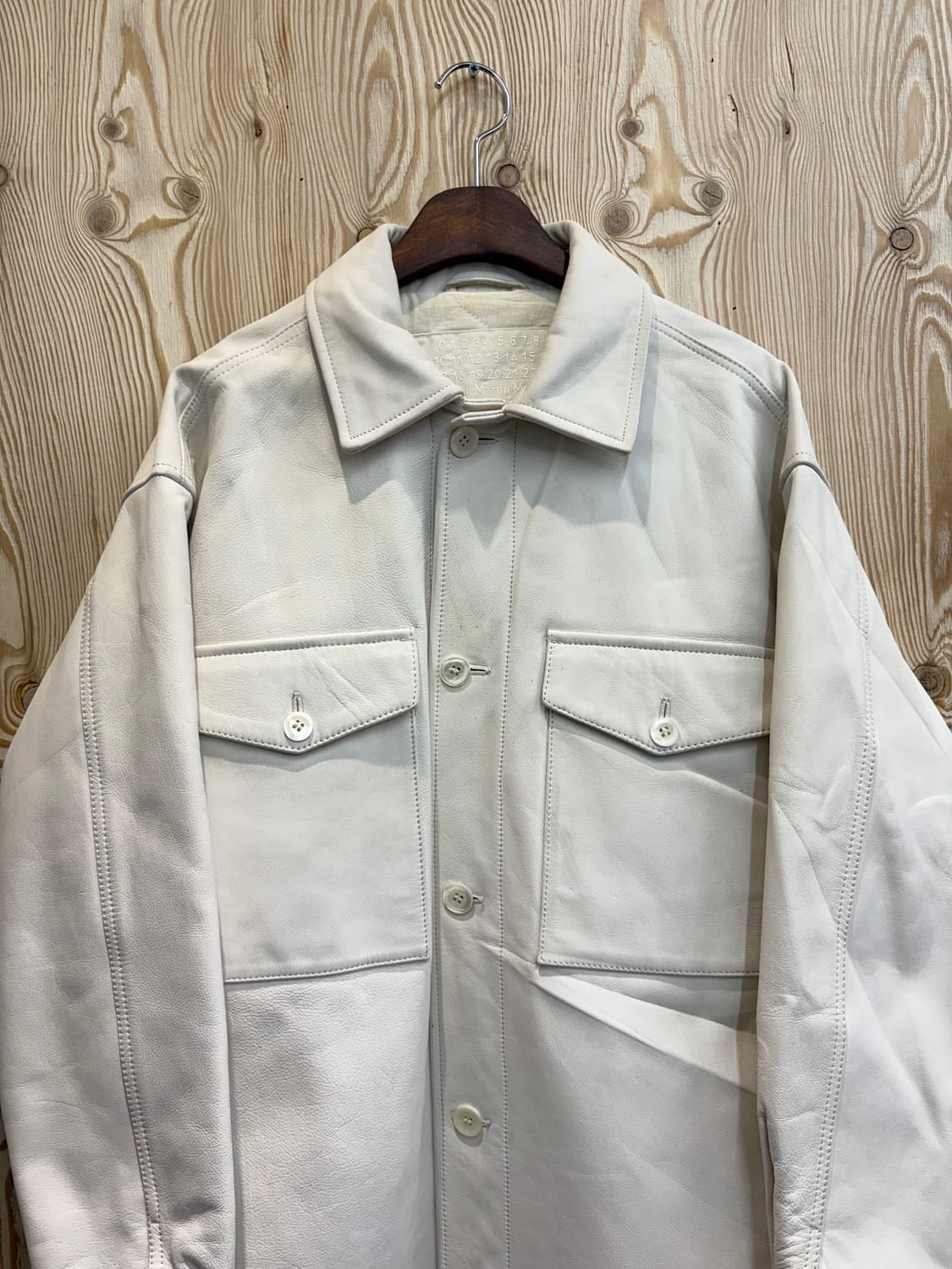 H&M 마르지엘라 레더 코트 상품이미지3