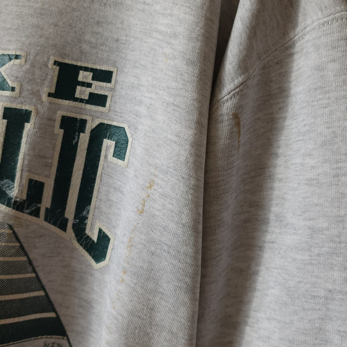 90s 러셀 후드 레이크 캣홀릭 미국 오리지널 빈티지 스웻셔츠 XL 상품이미지8