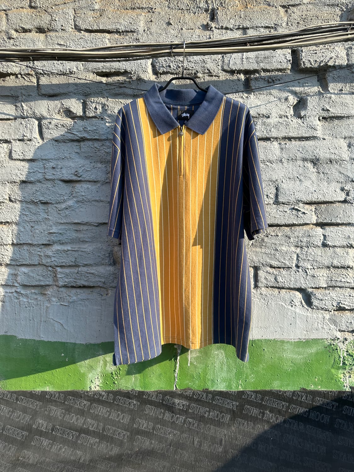 Stussy 스트라이프 카라티 상품이미지1