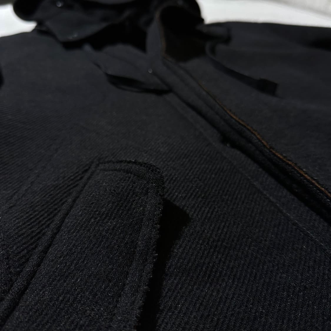 Time 타임 후드 싱글 집업 코트 상품이미지5