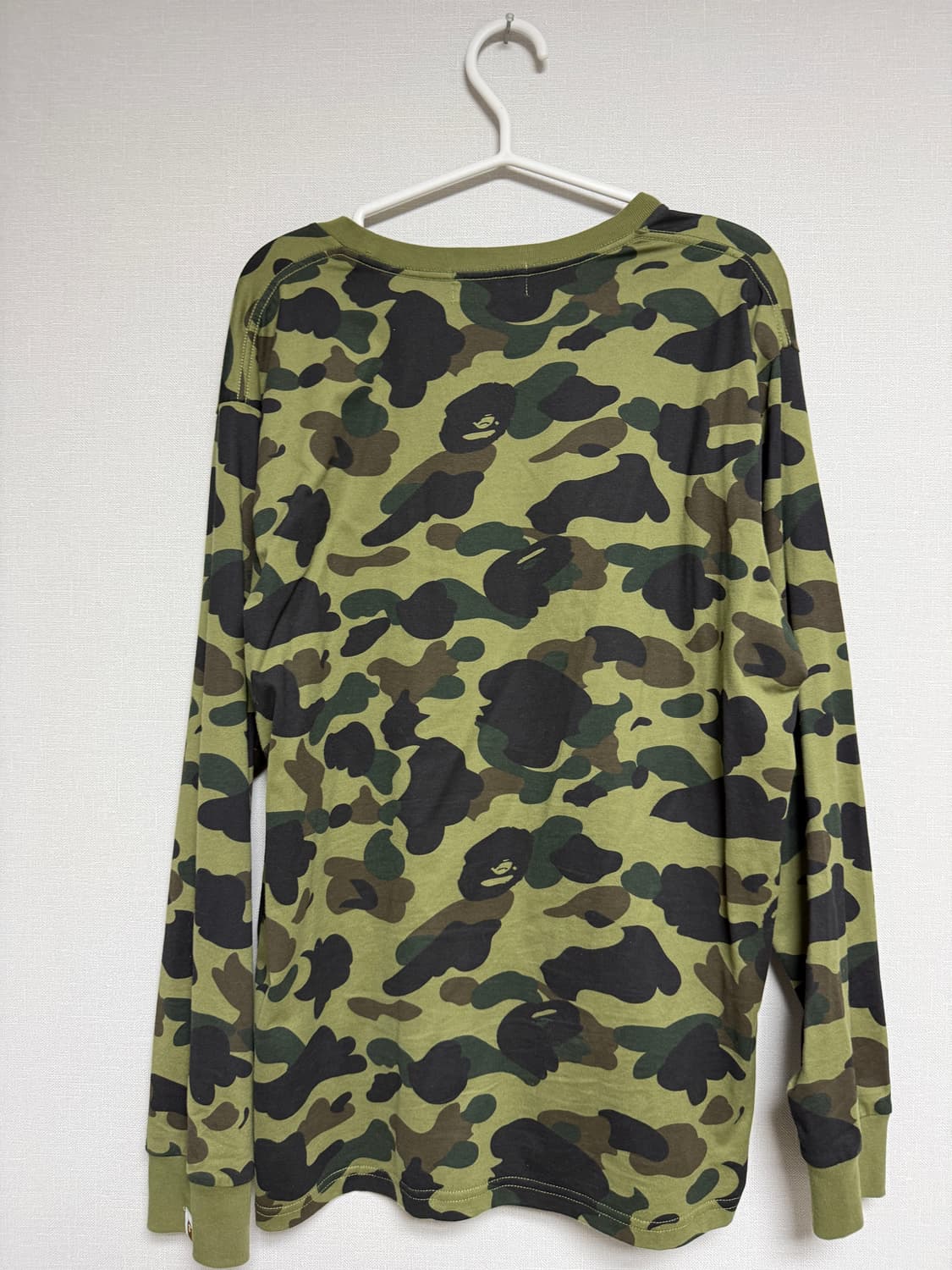 베이프 퍼스트 카모 롱슬리브 XL 그린 상품이미지3