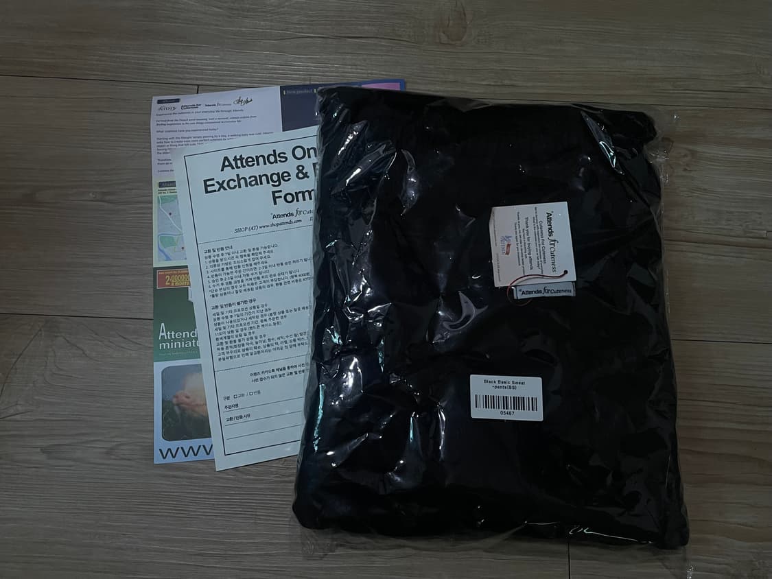 (미개봉) Black Basic Sweatpants(SS) 상품이미지4