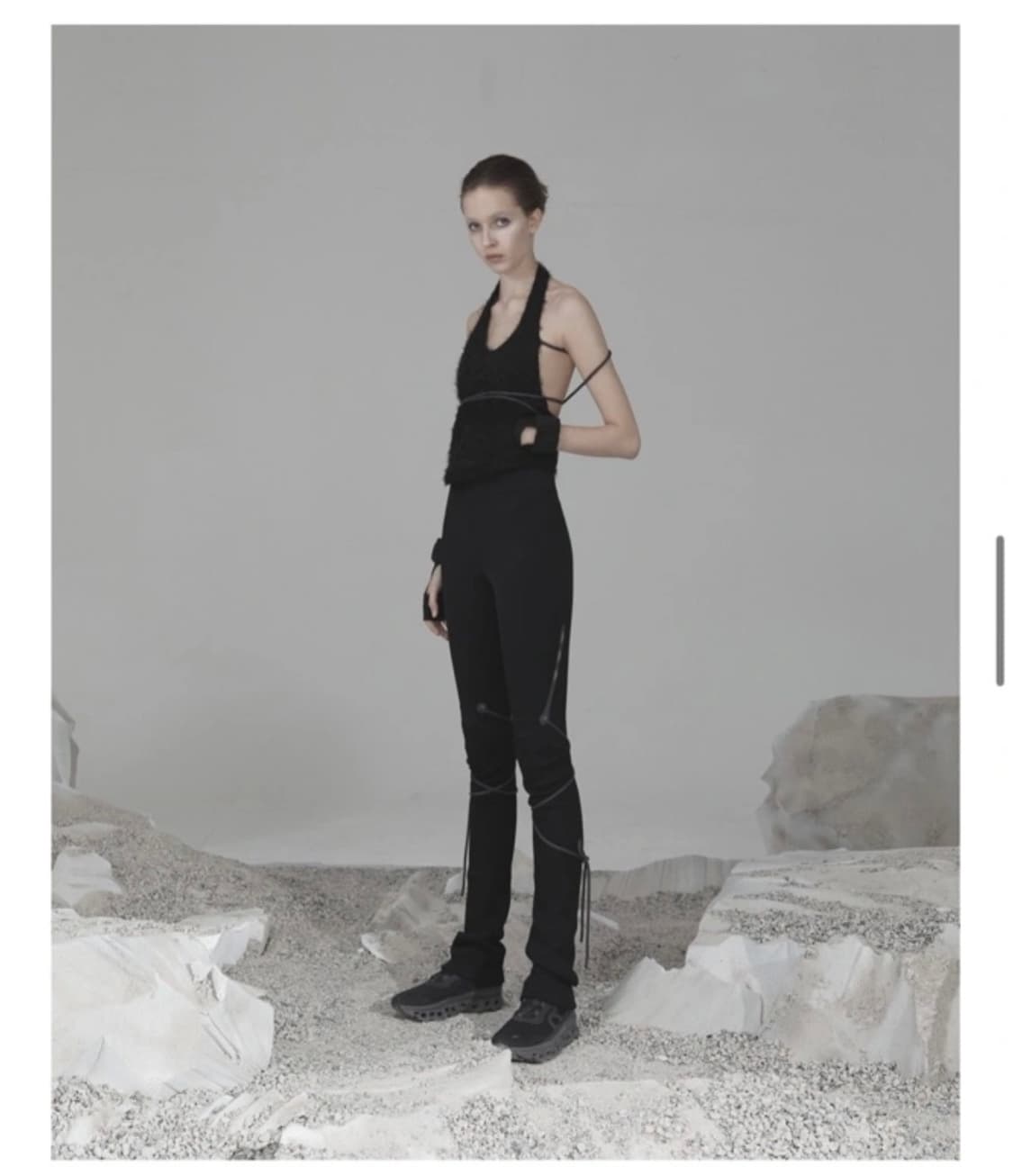 오호스 사이드 포켓 홀터 니트 Side Pocket Halter Knit 상품이미지2