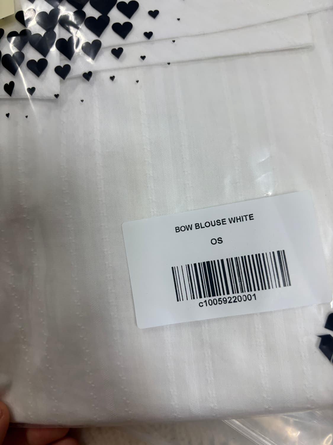 coyseio bow blouse white 새상품 상품이미지3