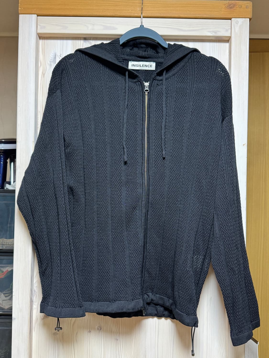 인사일런스 스카시 후드 집업 BLACK 상품이미지2