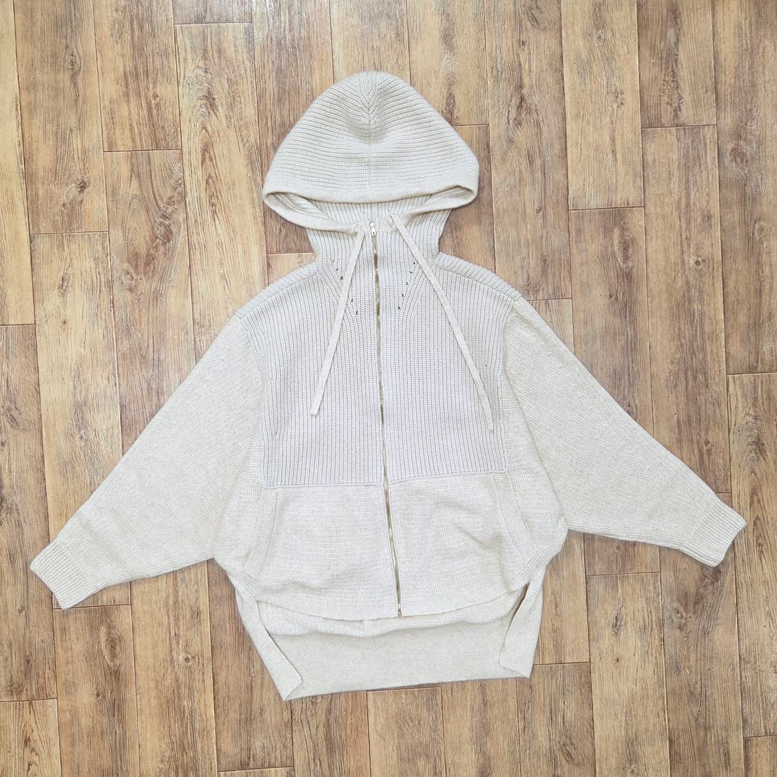 시스템(SYSTEM) 라쿤울 돌먼 후드니트가디건 프리사이즈 상품이미지6