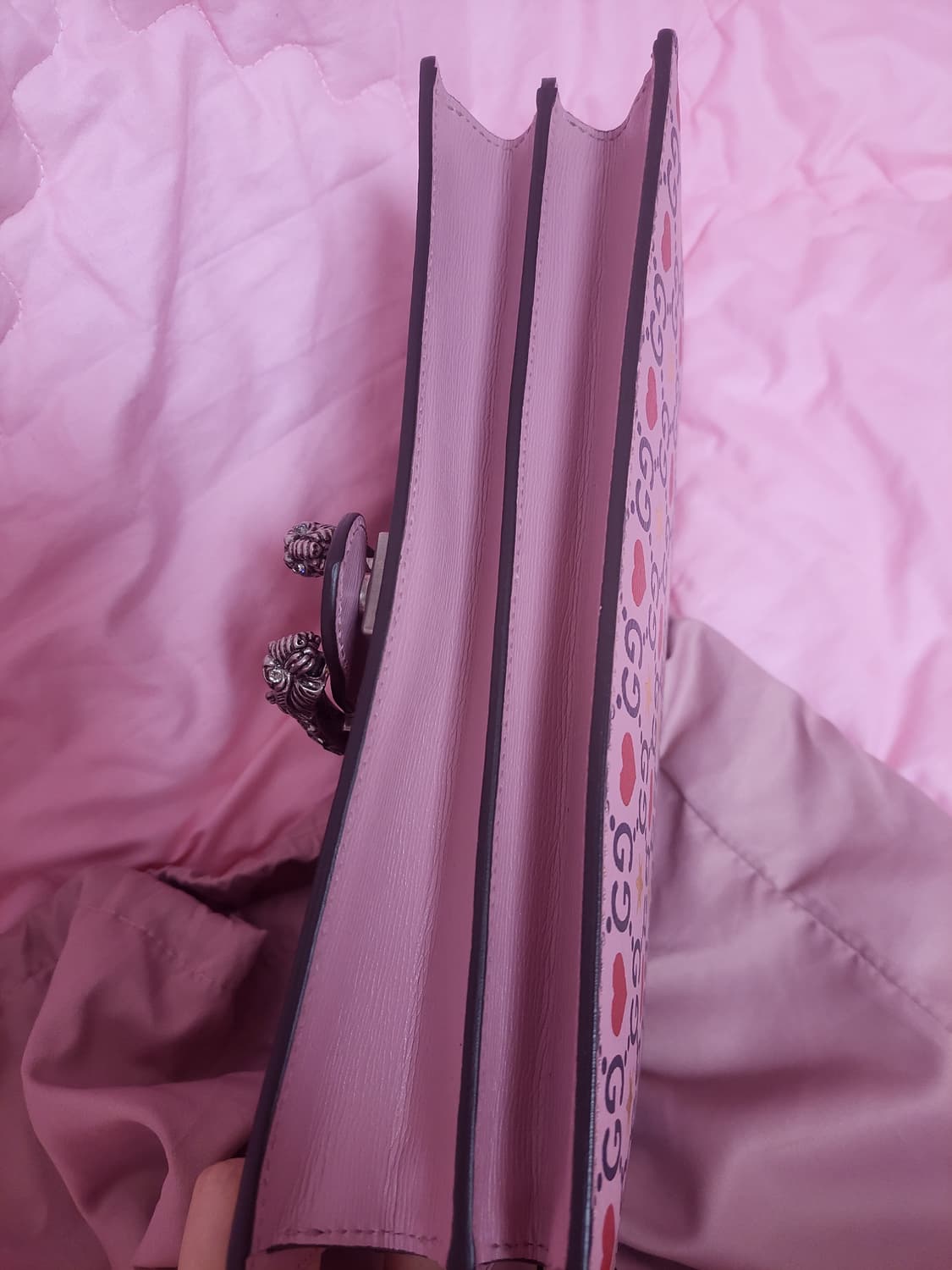 정품)급처새상품미사용!구찌 발렌타인한정판 디오니소스 핑크 공주가방 숄더백 상품이미지10