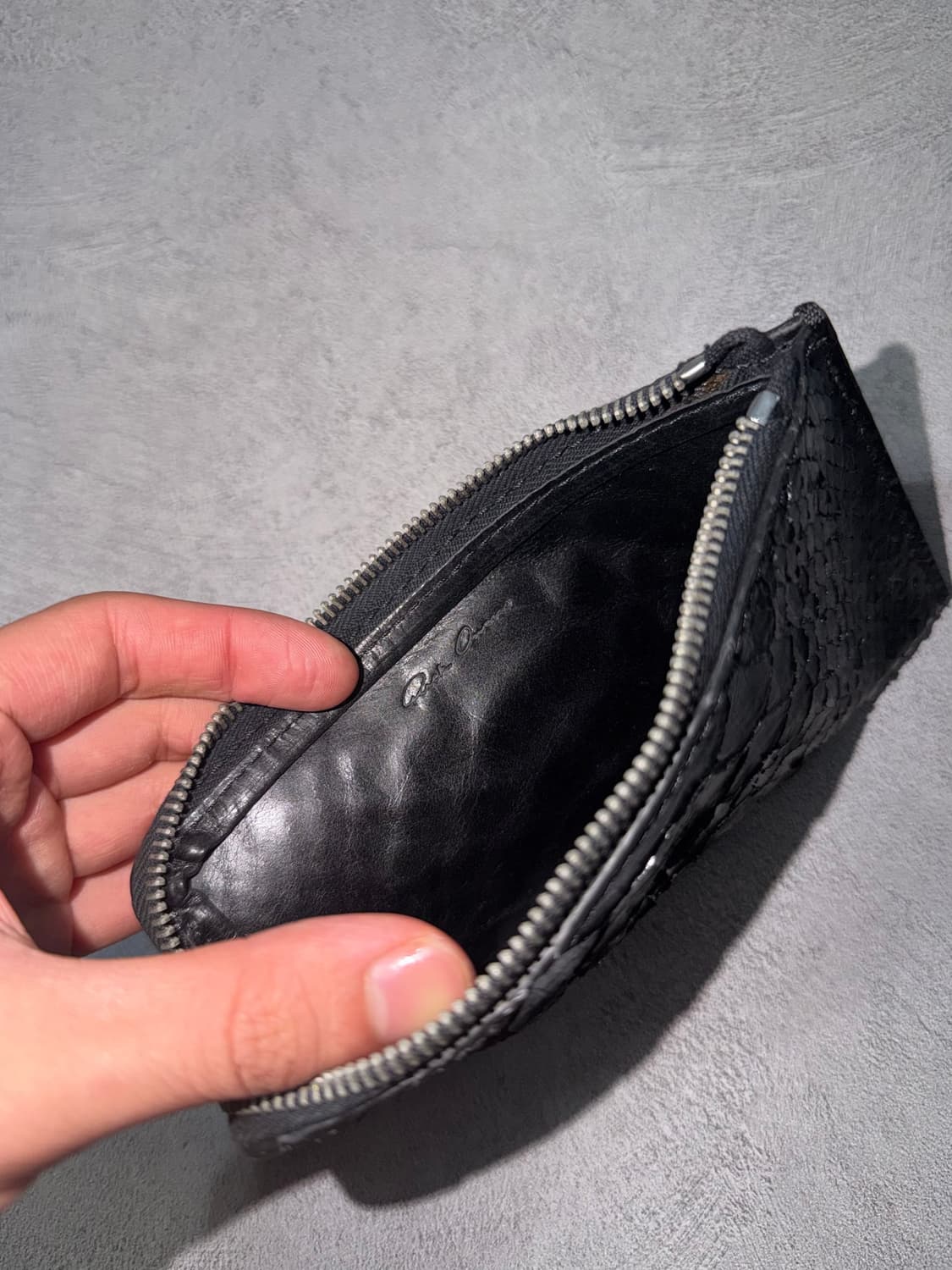 Rick Owens Python Leather Zip Wallet 상품이미지6