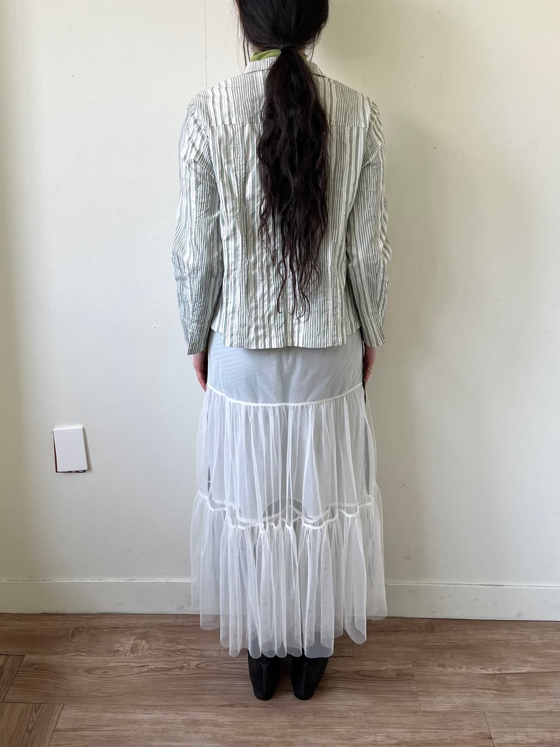 Lady’s Mode 민트 스트라이프 셔츠 자켓 상품이미지10