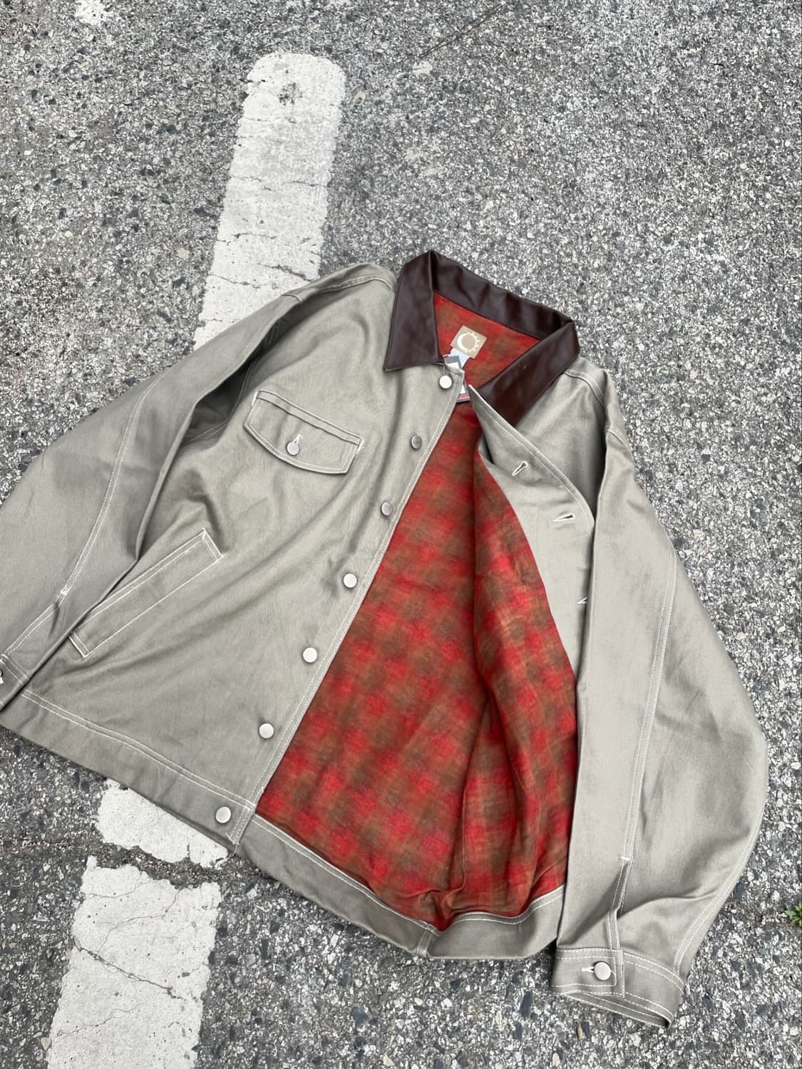 1999 Marlboro Leather Collar Work Jacket 상품이미지6
