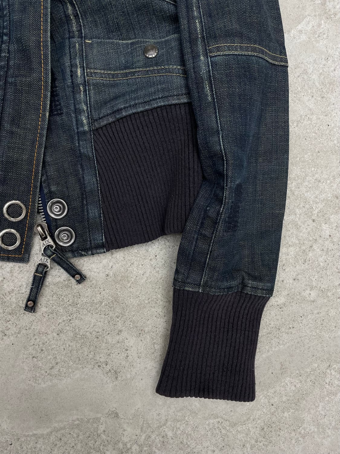 아르마니 익스체인지 하이넥 데님 자켓 상품이미지7