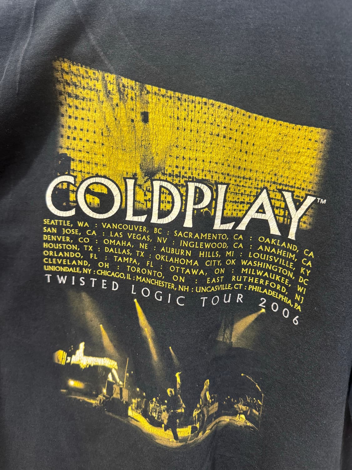 Coldplay 콜드플레이 06 투어 티셔츠 XL  상품이미지5