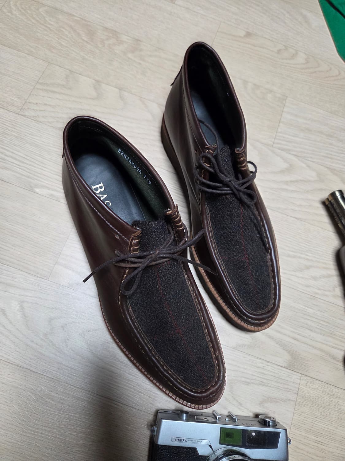 (2~3회 착용) BASSO 구두 트위드 처카 상품이미지6