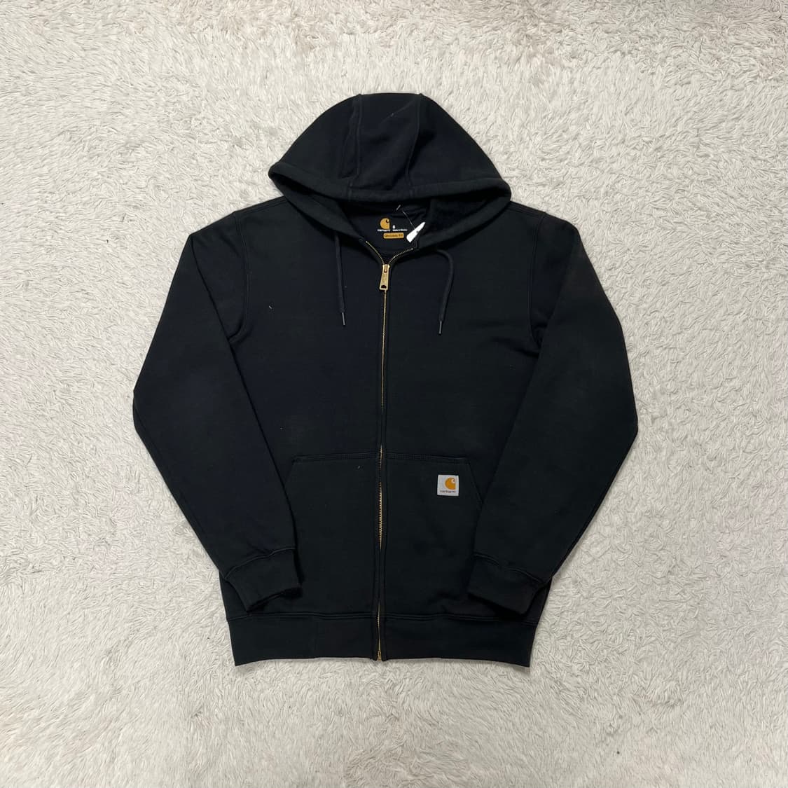 Carhartt black zip-up hoodie 상품이미지4