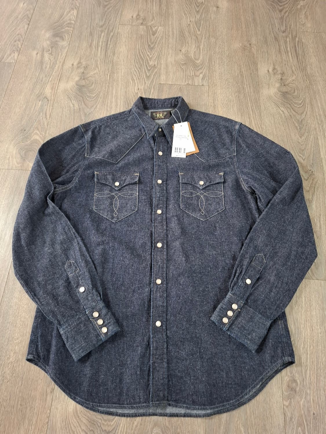 L 더블알엘 웨스턴 셔츠 진청 상품이미지1
