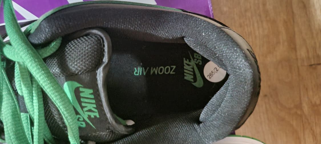 [극미중고] 나이키sb 덩크로우 그린 265 상품이미지4