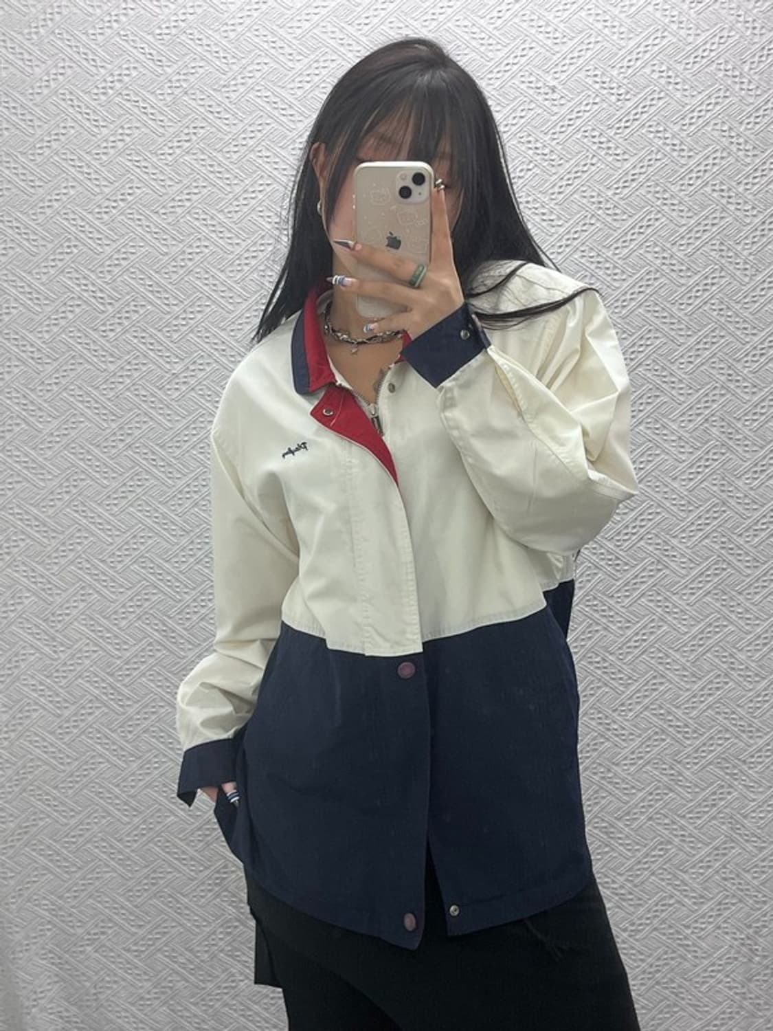 플레이보이 희귀 레트로 빈티지 바람막이 자켓 M C07610 상품이미지1