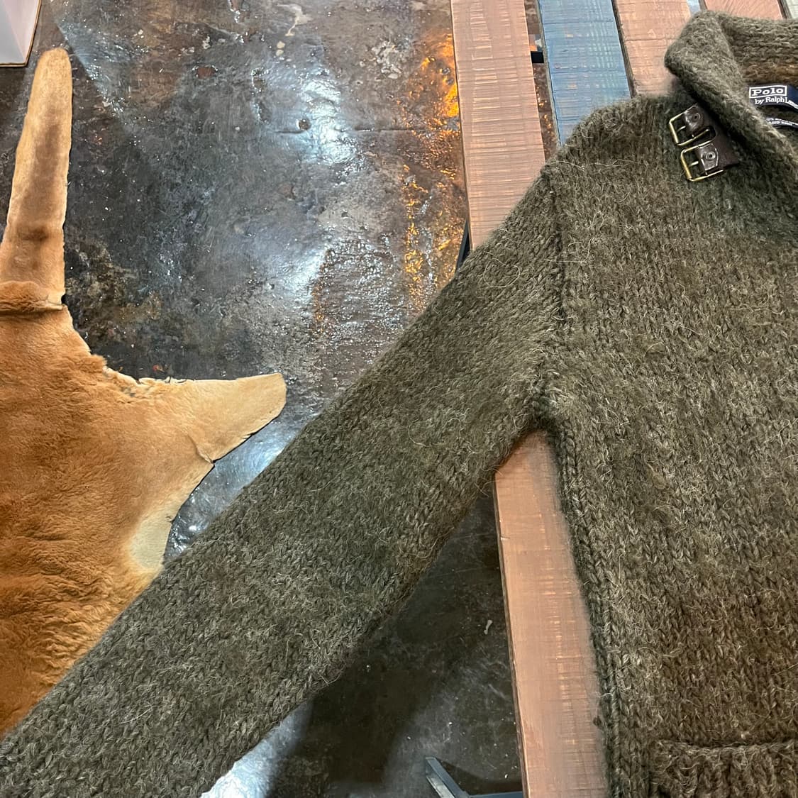 폴로 랄프로렌 핸드 니트 울 가디건 상품이미지5