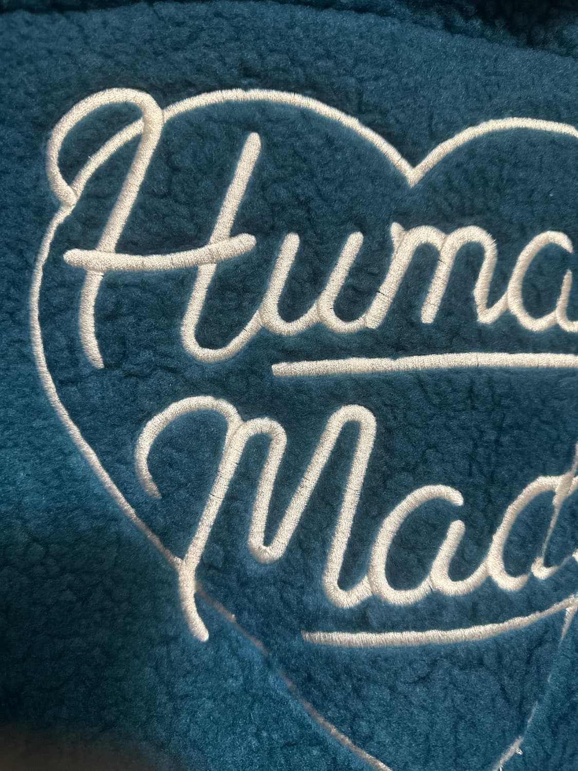 휴먼메이드 후리스 후드 집업 블루 상품이미지5