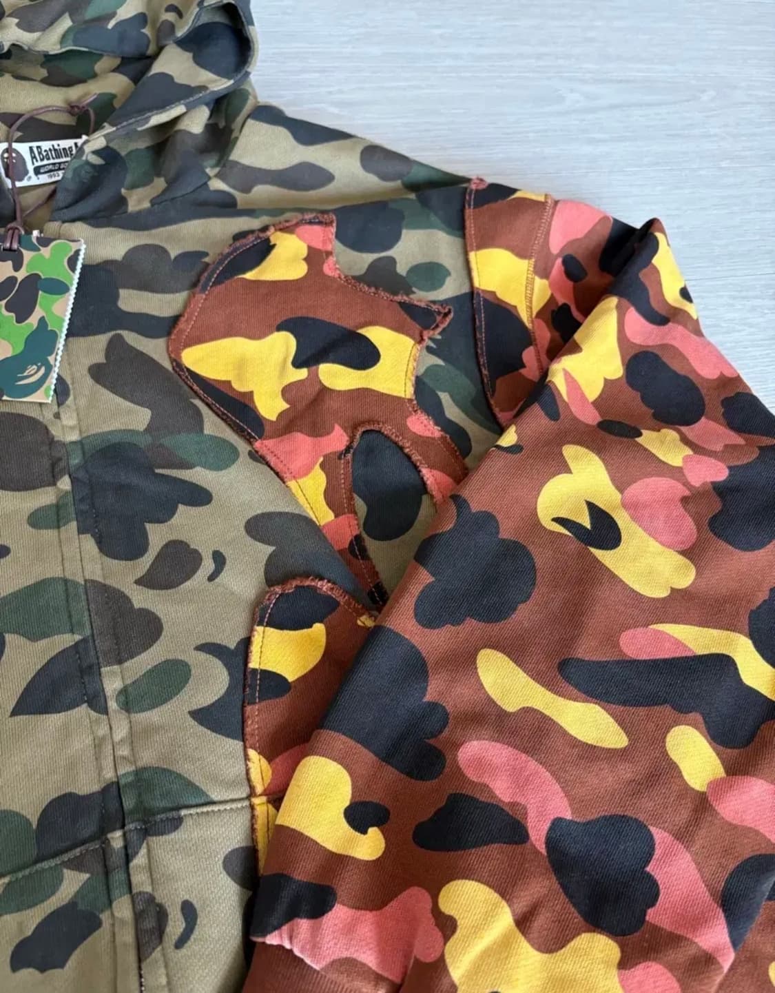 베이프 업사이클 카고 후드 (M) 상품이미지4