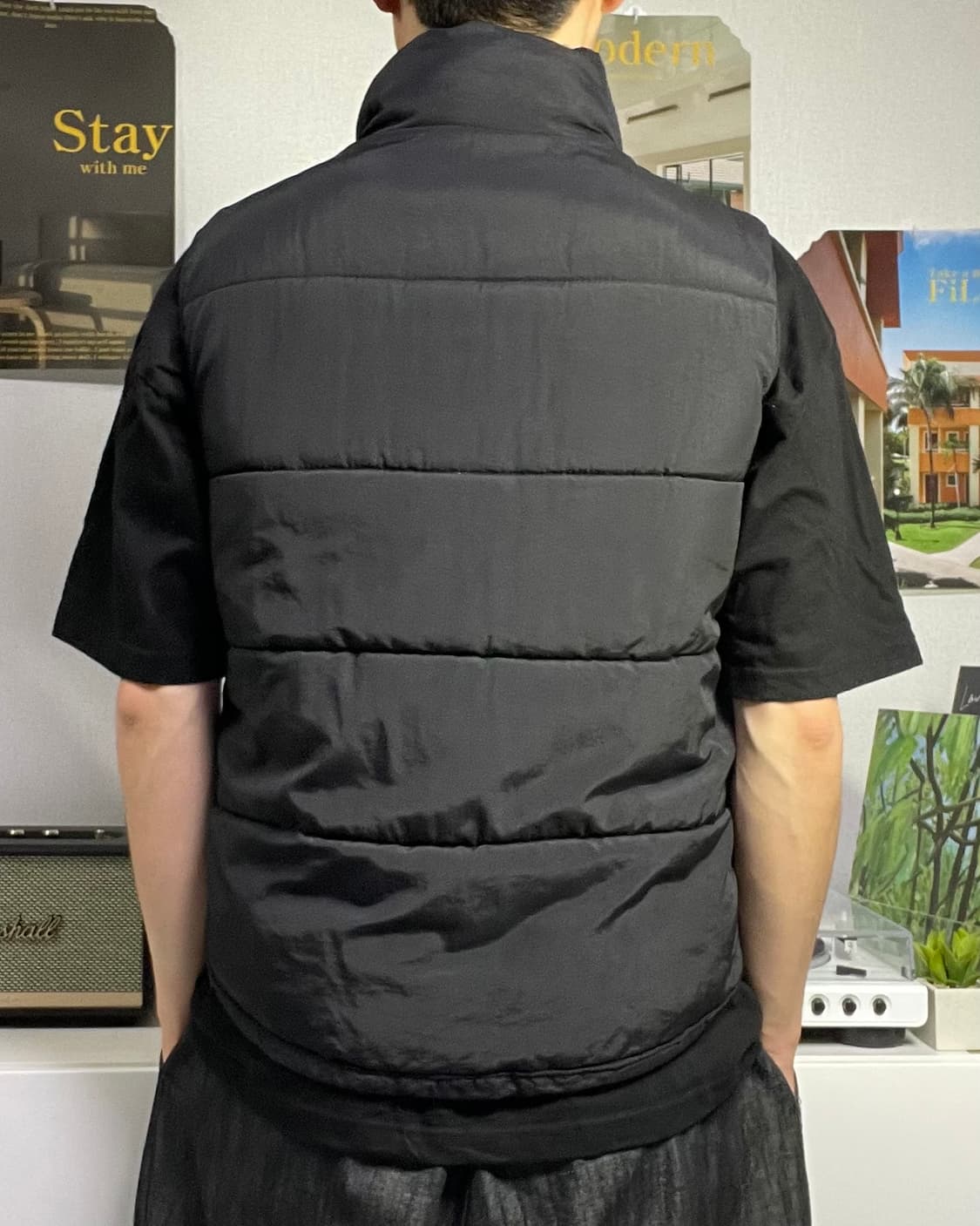 M 플로렌스 나일론 블랙 조끼 베스트 상품이미지2