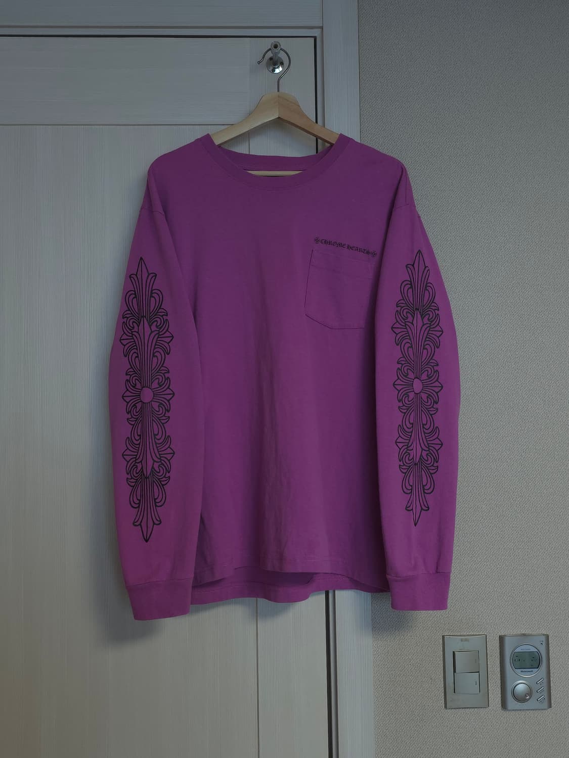 [XXL] 크롬하츠 매티보이 스파이더 웹 롱슬리브 퍼플 상품이미지1