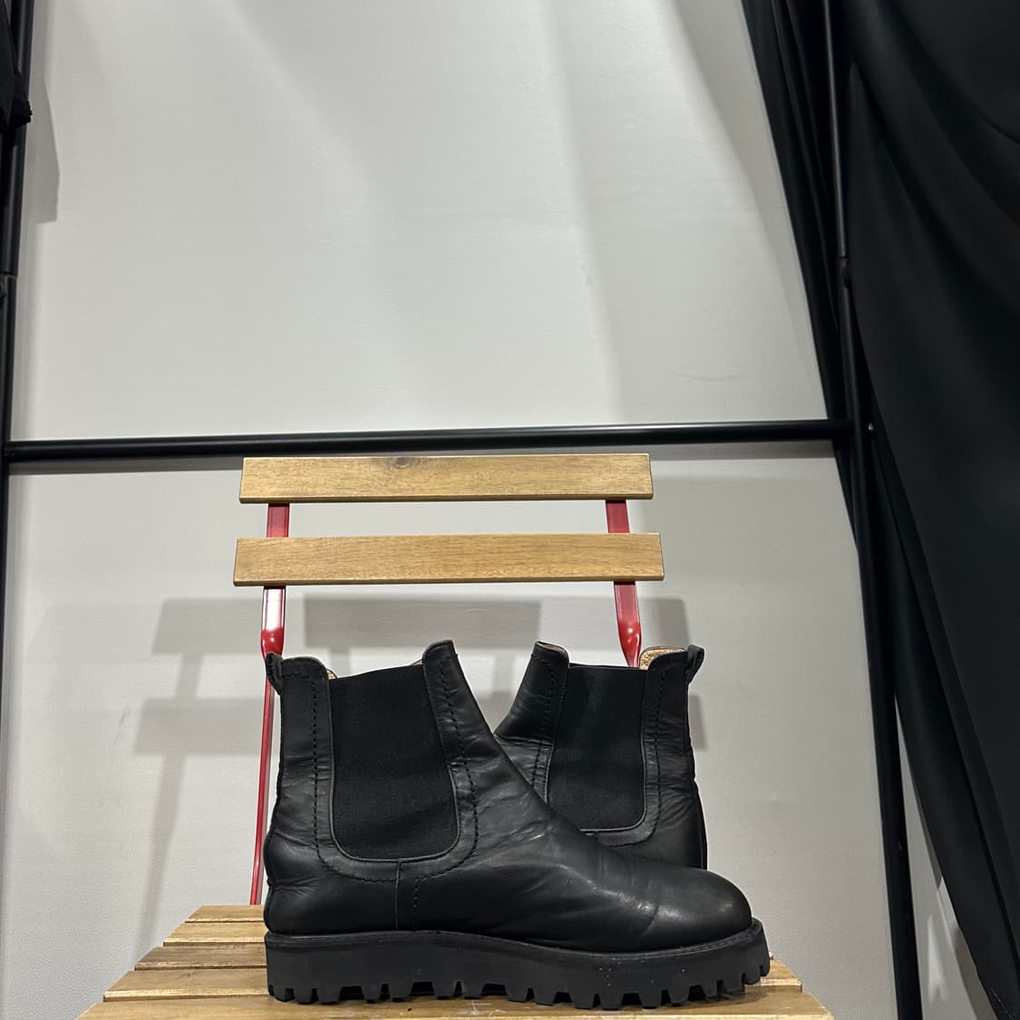 255) 토마스 클럽 부츠 남성 남자 워커 첼스 부츠 블랙 상품이미지8