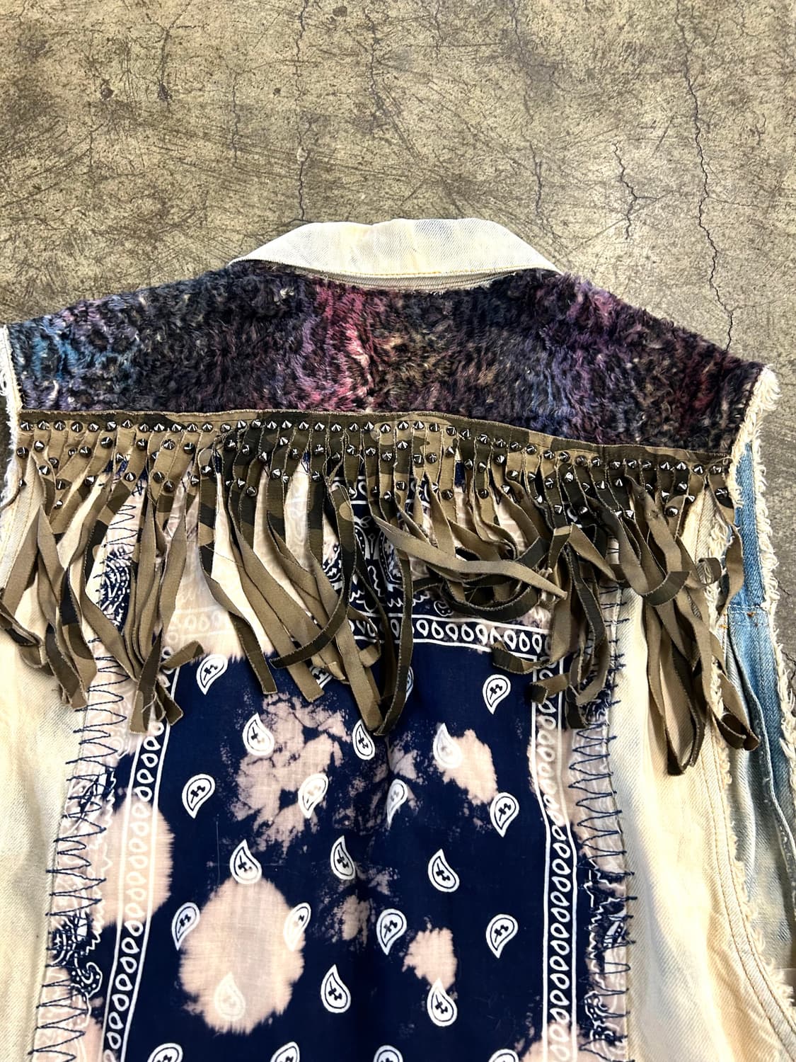 Pringe Stud Denim Vest 상품이미지5