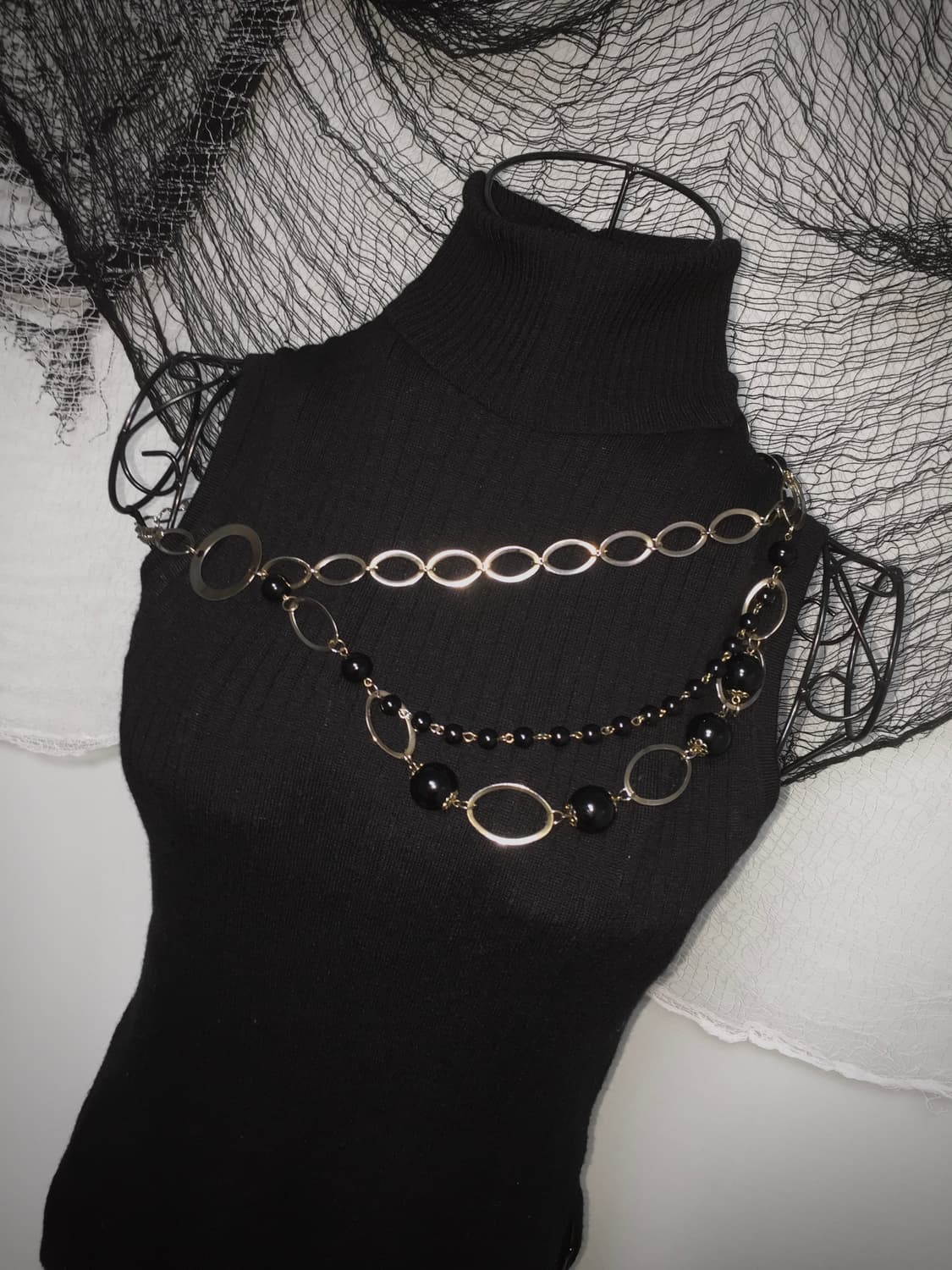 gyaru tight turtleneck T 상품이미지1