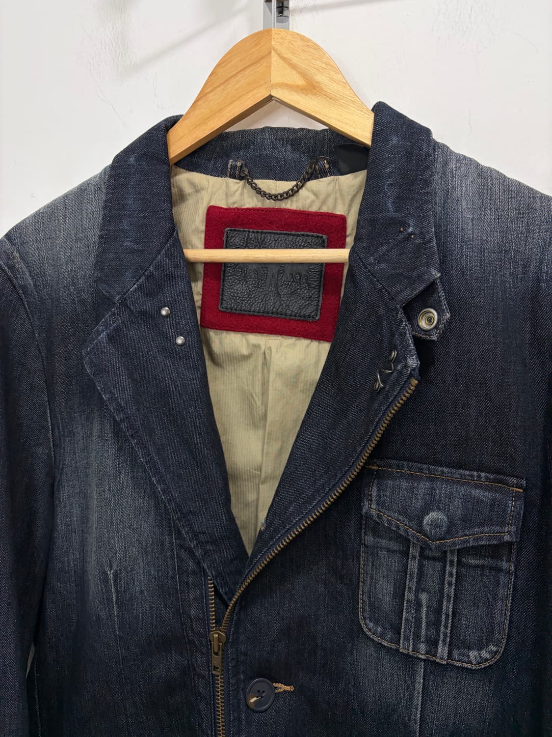 00s 리바이스 트라우스 투웨이 데님 라이더자켓 상품이미지7