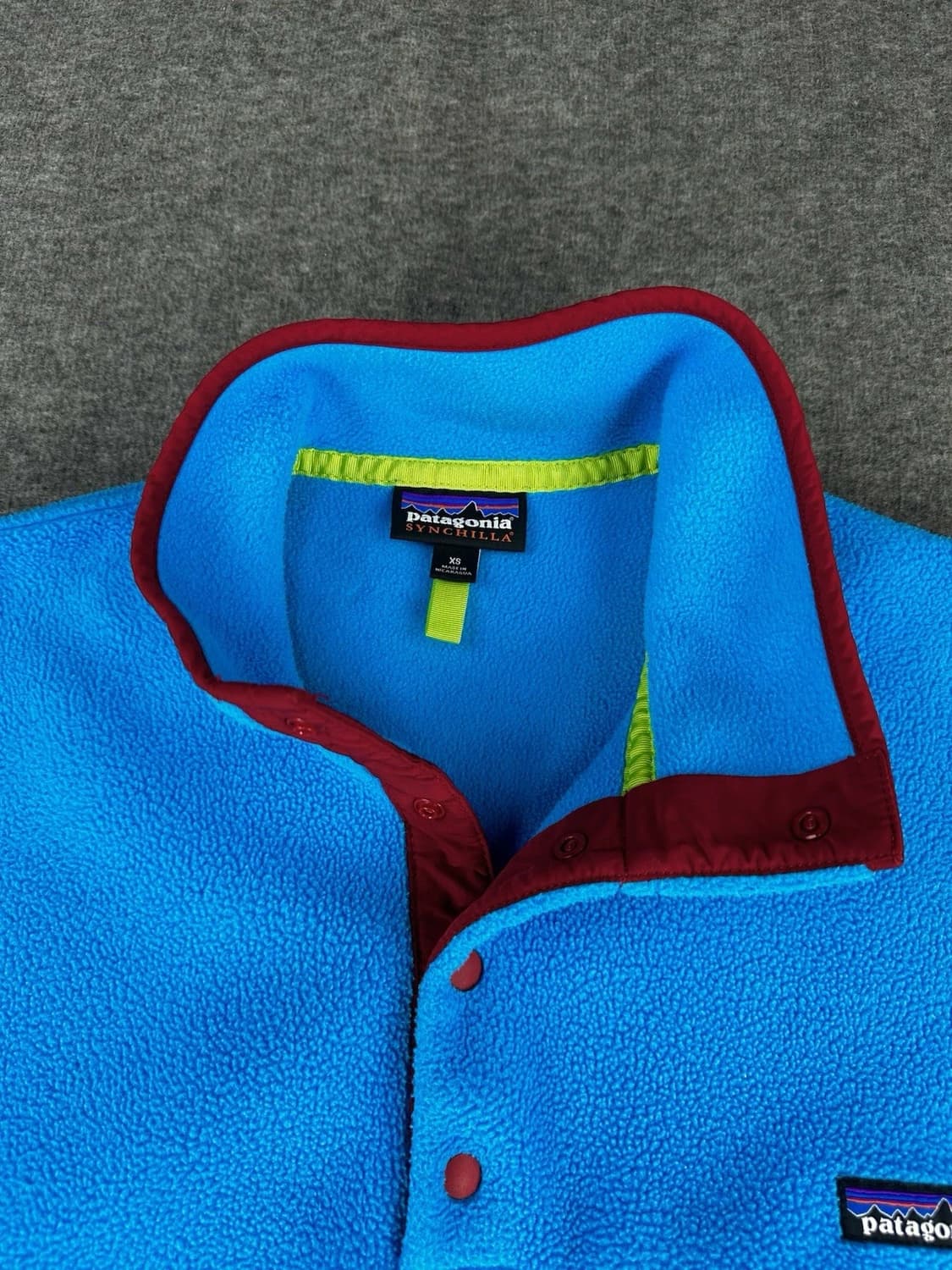 16FW 파타고니아 신칠라 스냅-T 스카이블루/레드 상품이미지2