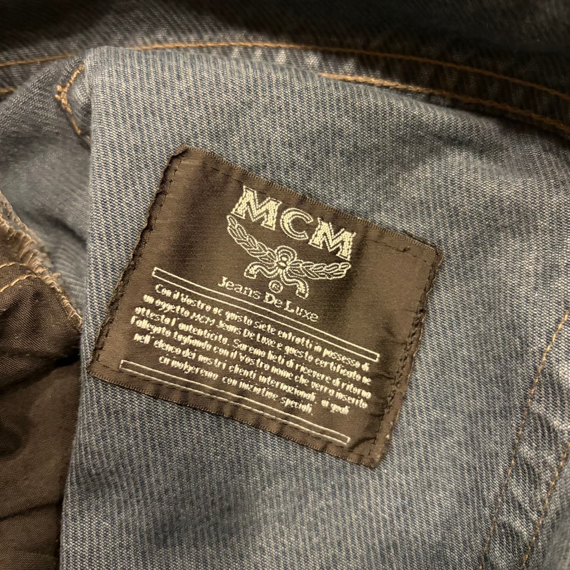 [38] 엠씨엠 MCM 이태리 빈티지 데님 청바지 블루 팬츠 C474 상품이미지9