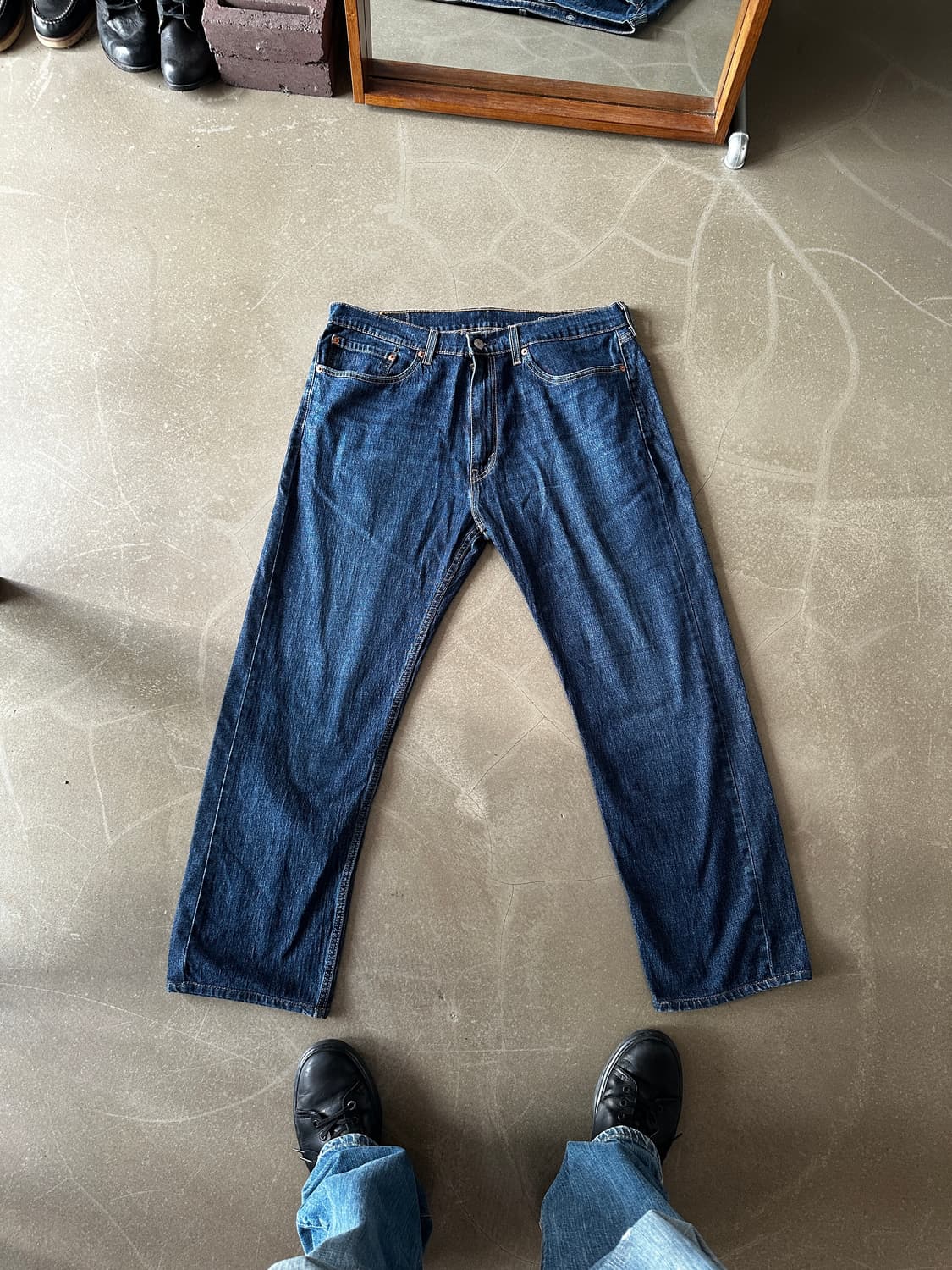 리바이스 505 레귤러핏 데님 팬츠 w36 상품이미지4