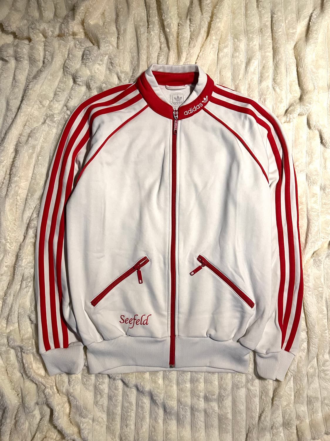 아디다스 져지 시필드 흰빨 트랙탑 상품이미지1